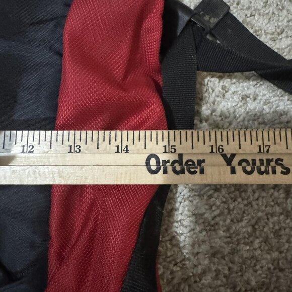 Vintage Eddie Bauer EBTEK Red Black Backpack Daypack Outdoor Hiking Travel 1999 - Picture 7 of 9